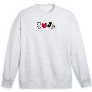 Disney Parks Peace, Love, Mickey Sweatshirt NWT